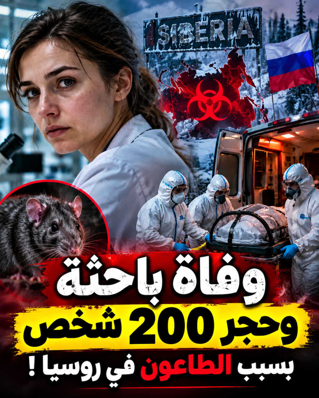 صورة تعبيرية عن وفاة باحثة ووضع نحو 200 شخص تحت المراقبة في سيبيريا بسبب الاشتباه بالطاعون