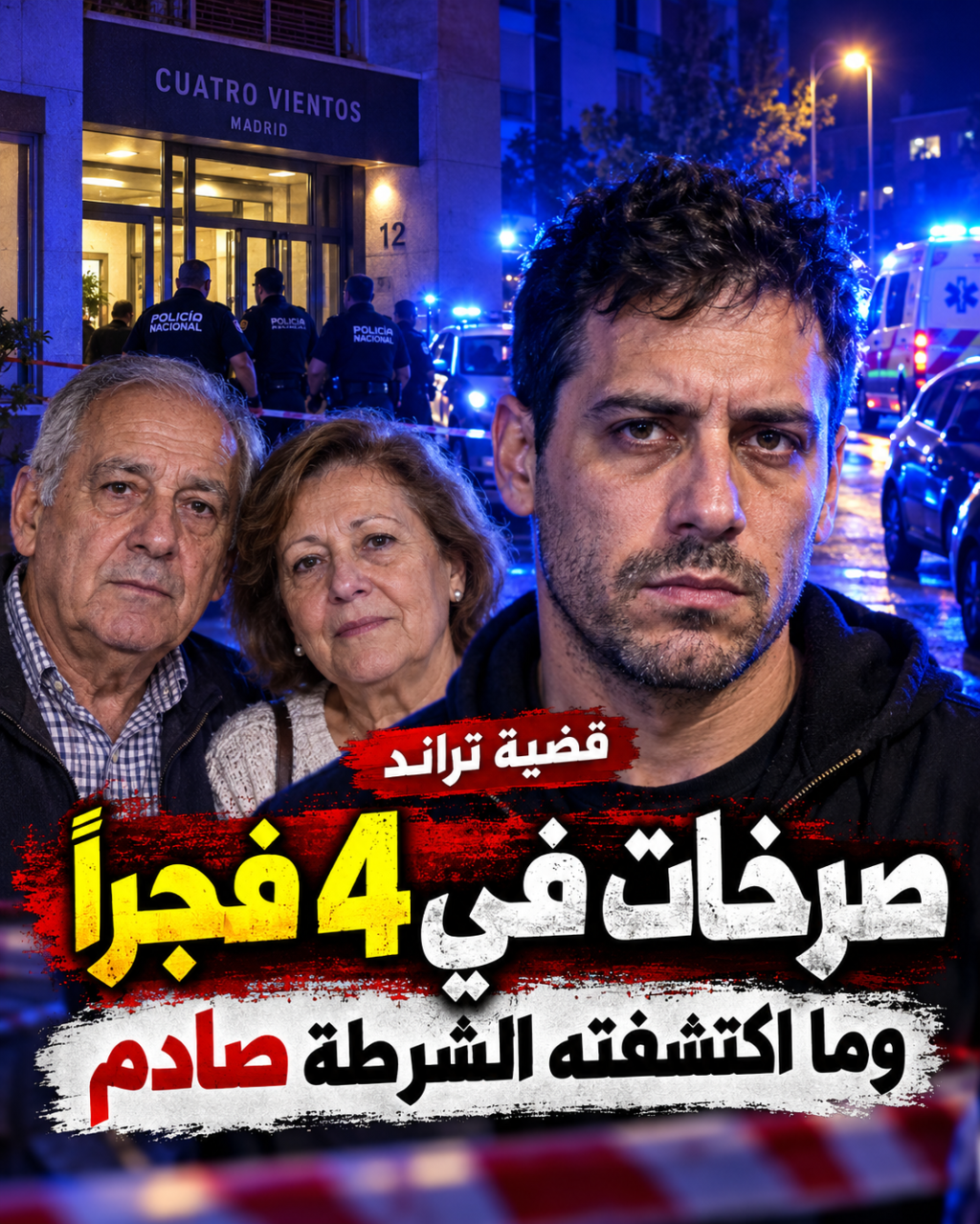 قضية كواترو فيينتوس في مدريد - صرخات في الرابعة فجرا وتدخل الشرطة