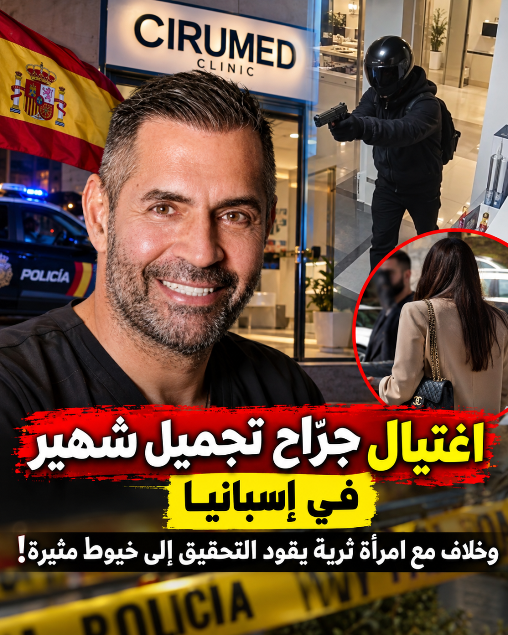 صورة مصغرة توضيحية حول مقتل جراح التجميل ألكسندر أصلاني داخل عيادته في ماربيا في إسبانيا