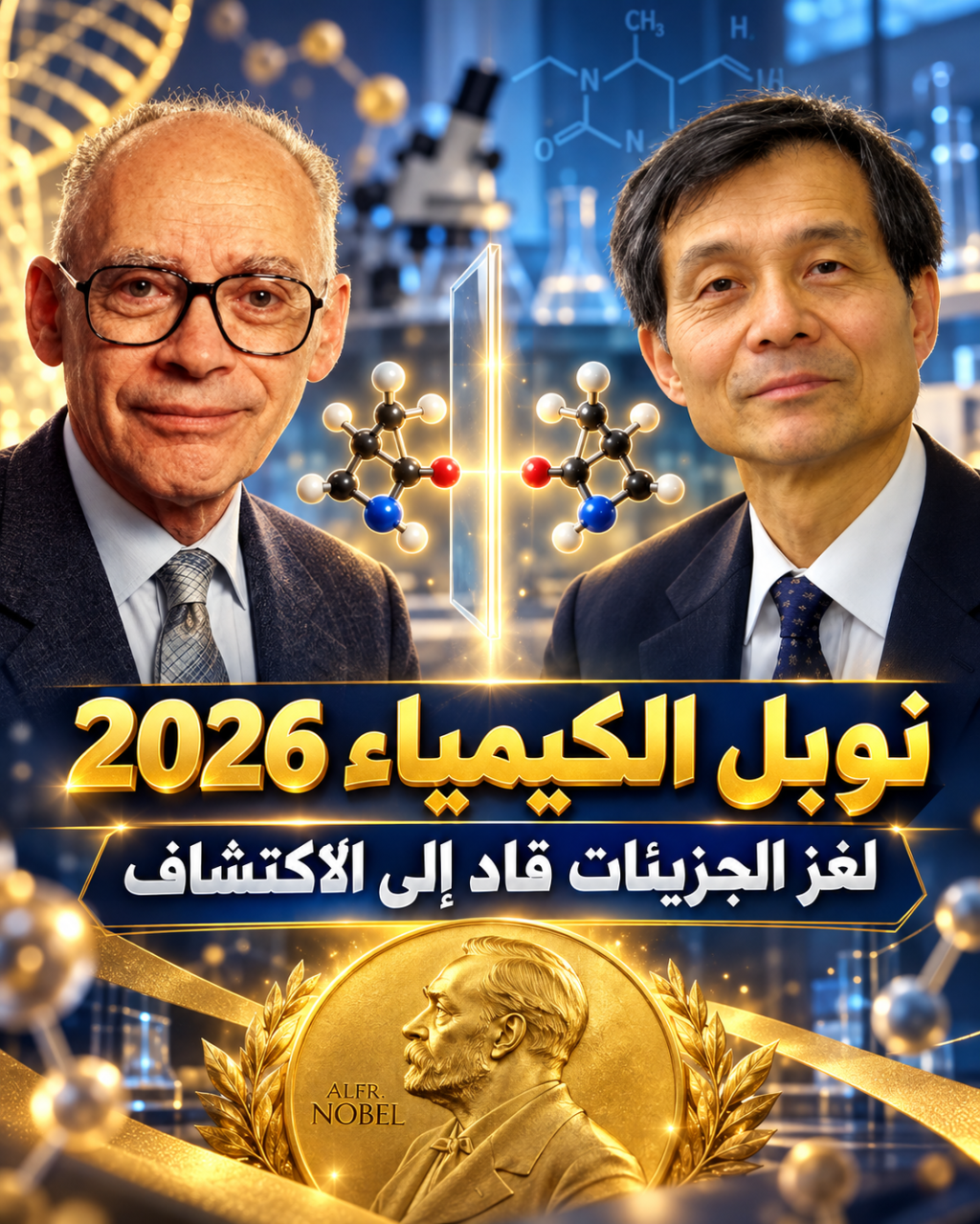 هنري كاغان وكينسو سواي الفائزان بجائزة نوبل في الكيمياء 2026